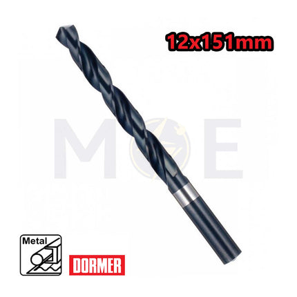 Dormer A100 HSS Metal Drill Bit 12mm (TL:151mm , WL:101mm) | A10012.0