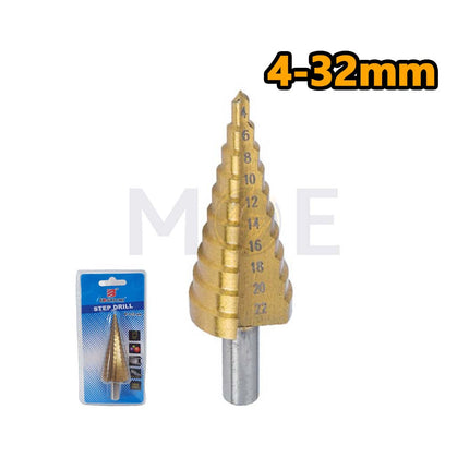 Boshichi HSS Metal Titanium Step Drill Bit 4-32mm