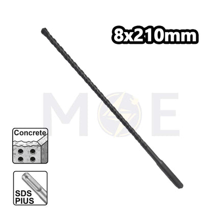 Twins SDS Plus Concrete Drill Bit 8mm (TL:210mm , WL:140mm)