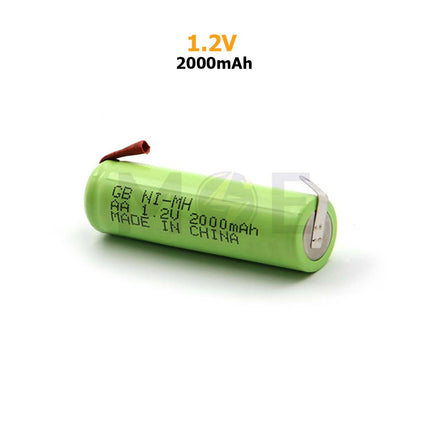 Battery NiMH Rechargeable Solder Tag AA 1.2V 2000mAh
