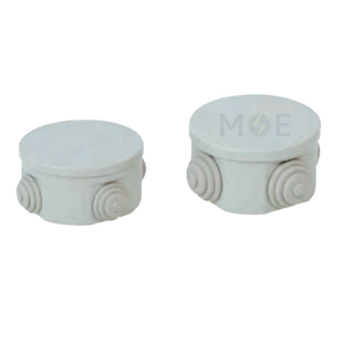 CetinKaya IP44 Surface distribution mounting box Round With Cable Gland 85x45mm | CP 1037 | علبة مدورة ظاهرة مع جوان