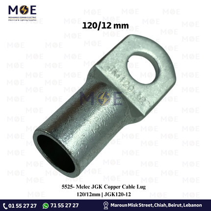 Melec JGK Copper Cable Lug 120/12mm | JGK120-12 | كوس كبس