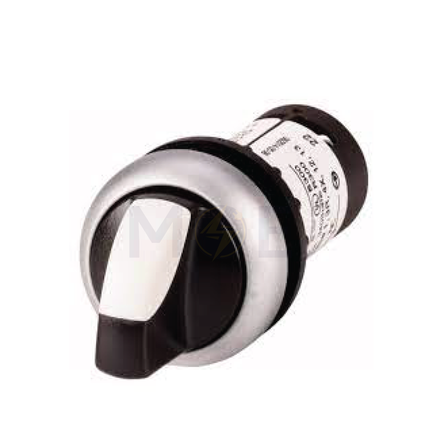 EATON 3 Position Selector Switch 2NO 2P 22mm 4A 230V 1-0-2 | C22-WRK3-K20E-132548 | مفتاح