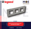 Legrand Arteor German/ French Standard Square Cover Plate Magnesium 3x2module | 011575057 | بلاك رمادي مغنيسيوم