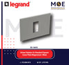 Legrand Arteor Italaian/ Us Standard Square Cover Plate Magnesium 1module | 011575227 | بلاك رمادي مغنيسيوم
