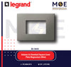Legrand Arteor Italaian/ Us Standard Square Cover Plate Magnesium 3module | 011575017 | بلاك رمادي مغنيسيوم