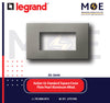 Legrand Arteor Italian/ Us Standard Square Cover Plate Pearl Aluminum 4module | 011575037 | بلاك رمادي المنيوم