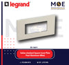 Legrand Arteor Italian standard Square Cover Plate Pearl Aluminum 4module | 011575031 | بلاك رمادي المنيوم