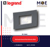 Legrand Vela Quadra Neutral Plate Black/ Dark Gray/ Anthracite 3module | 011682616 | بلاك اسود فحمي