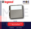 Legrand Arteor 2Way Push Button With Label-Holder Magnesium 250V 6A 2Module | 11572533 | كباس باسم مغنيسيوم