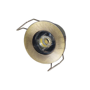 CuperLight LED Pin COB Downlight/ Panel Light Bronze Ceiling Flush Mounted Circular WarmWhite 3000K 2.5cm 1W | LY-8321