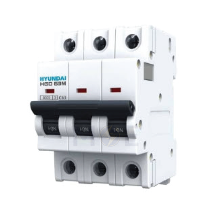 Hyundai MCB HGD63E 3KA 3P 10A | دجنتور كهرباء ثلاثة فاز