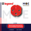 Legrand Mosaic Tamper proof Insert For German/Multiple Socket Outlets | 01150299 | شاتر بريز الشوكو احمر