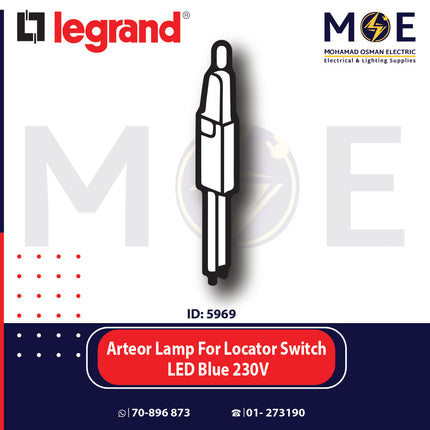 Legrand Arteor Lamp For Locator Switch LED Blue 230V | 011572456 | لمبة ليد مفتاح ازرق