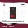 Nour Negropal Fort Door Bell Switch/ Push Button With light Black 16A 250V | 352 | كباس جرس مع لمبة