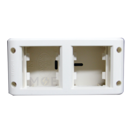 Nour Surface Mounting Box 2x2 4module | 45/4 | بوات ظاهر
