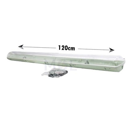 CuperLight Empty Tube Light Fixture WaterProof IP65 2xT8 (LED) 2x36W 120cm | CPRL-GS-2x36