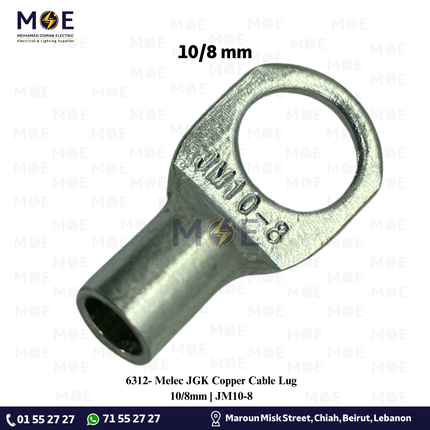 Melec JGK Copper Cable Lug 10/8mm | JM10-8 | كوس كبس