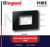 Legrand Arteor Italian Standard Square Cover Plate Graphite 3module | 011575012 | بلاك غرافيت