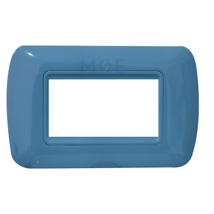 Master Plastic Cover Plate Blue 3module | 18-3 | بلاك بلاستيك ازرق