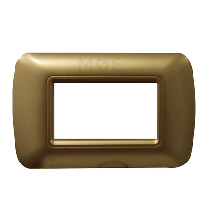 Master Plastic Cover Plate Bronze 3module | 24-3 | بلاك بلاستيك برونز