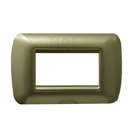 Master Plastic Cover Plate Gold Matt 3module | 40-3 | بلاك بلاستيك ذهبي مات