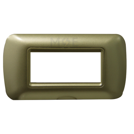 Master Plastic Cover Plate Gold Matt 4module | 40-4 | بلاك بلاستيك ذهبي مات