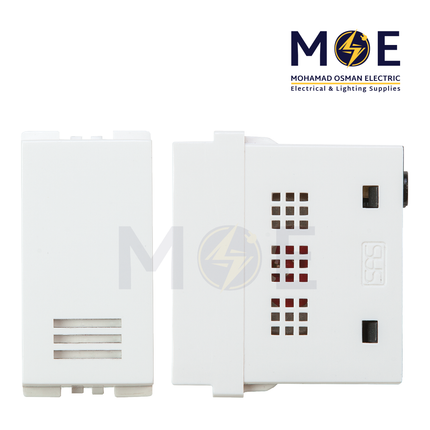 SAS Eco Buzzer White 250V 1module | Eco-50-616 | جرس رنان ابيض