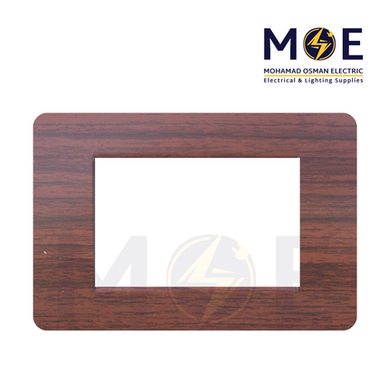 SAS Eco Hams Plastic Cover Plate Aro Topy 3module | Eco-0101-412 | بلاك بلاستيك ارو توبي