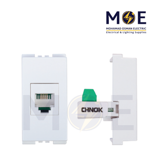 SAS Eco Telephone Socket | RJ11 phone jack White Cat3 White | Eco-50-251 | بريز تلفون ابيض