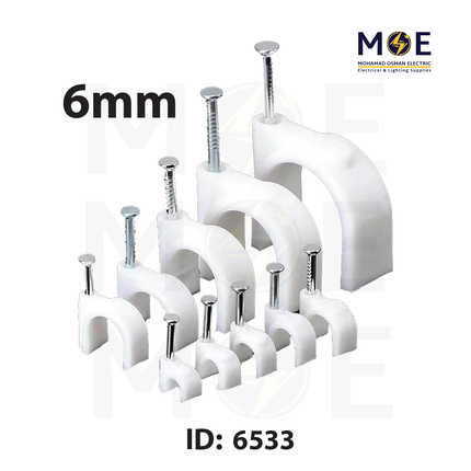 GiantLok Cable Clips / Wall Wire Clips 6mm | GC-1 | اتاش للكابل