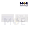 SAS/ Gewiss Uno Push Button With Name Plate White 10A 250V | UNO-20-024 | كباس باسم ابيض