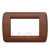 Abbas/ Idea Elegance Roma Plastic Cover Plate Cherry Matt 3module | 16230 | بلاك بلاستيك كرزي فاتح