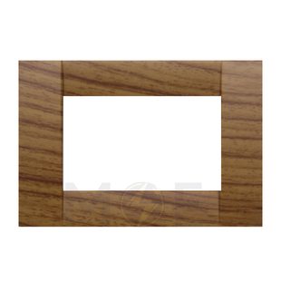 Abbas/ Idea Elegance Venessia Plastic Cover Plate Zann Matt 3module | Elg-Venessia-16123 | بلاك مثلث سما زان مات