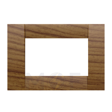 Abbas/ Idea Elegance Venessia Plastic Cover Plate Zann Matt 3module | Elg-Venessia-16123 | بلاك مثلث سما زان مات