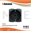 Bticino Living German Standard Sicury Socket Outlet Black 2P+E 16A 250V | L4140 | بريز شوكو اسود