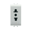 CuperA+/ Gewiss Euro American Standard Socket Outlet White 2P+E 16A 250V | CU-20-212 | بريز امريكي اوروبي ابيض