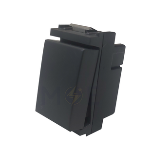 Glamour 2Way Switch Gray 16A 250V | 16025 | مفتاح دركسيون رمادي اسود