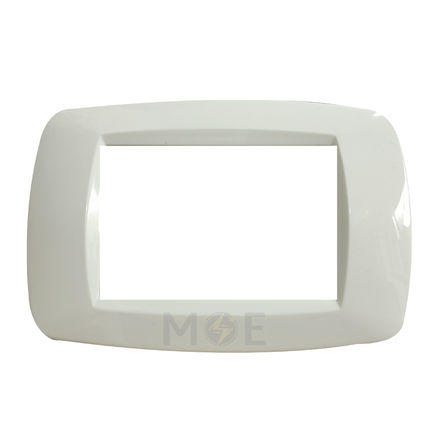 Golden Rose Golden Triple Cover Plate White 3module | 888-WH | بلاك بلاستيك ابيض