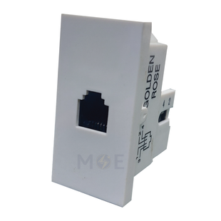 Golden Rose RJ11 phone Jack | Panasonic Telephone Socket White | 406 | بريز تلفون ابيض