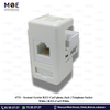 System/ Gewiss RJ11 Cat3 phone Jack | Telephone Socket White | RJ11-Cat3-White | بريز تلفون ابيض