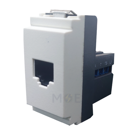 Piccozzo RJ45 Data Socket 8 Contacts Ivory | 09857-8-Ivory | بريز داتا عاجي