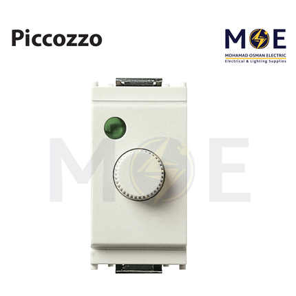 Piccozzo Rotary Dimmer Switch Ivory 900W 1module | 09860A | ديمر برم عاجي