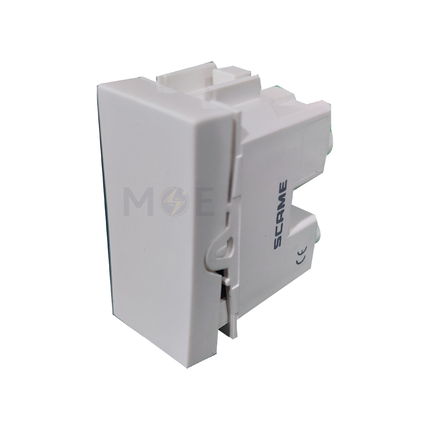 Scame Evolve 1Way Switch White 1P 10AX 250V | 109.6301.W | مفتاح مفرد ابيض