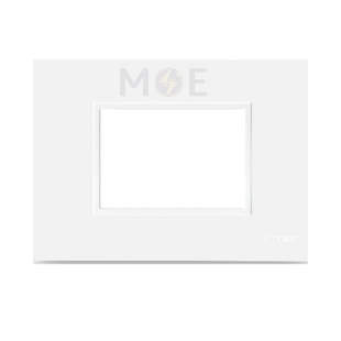 Scame Evolve Plastic Cover Plate White 3module | 109.7013.W | بلاك بلاستيك ابيض