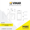 Vimar Idea 2Way Switch With Arrows Gray 1P 10A 250V | 16140 | مفتاح ستور رمادي اسود