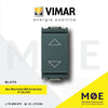 Vimar Idea 2Way Switch With Arrows Gray 1P 10A 250V | 16140 | مفتاح ستور رمادي اسود