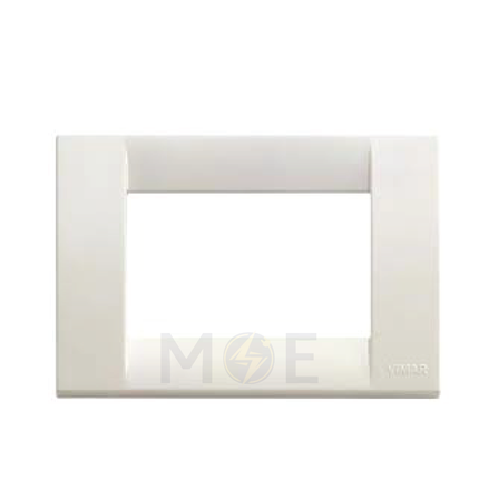 Vimar Idea Classica Plastic Cover Plate Bright White 3module | 16743.02 | بلاك بلاستيك ابيض
