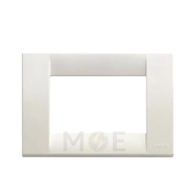 Vimar Idea Classica Plastic Cover Plate Bright White 3module | 16743.02 | بلاك بلاستيك ابيض