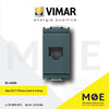 Vimar Idea Telephone Socket | RJ11 Phone Jack 6/4 Gray | 16335 | بريز تلفون رمادي اسود